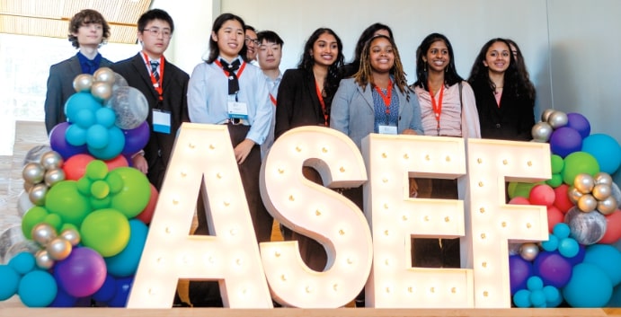 ASEF competitors pose for a group shot.